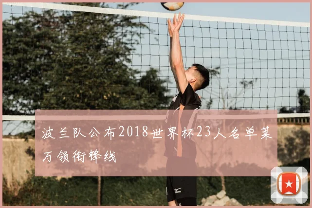 波兰队公布2018世界杯23人名单莱万领衔锋线